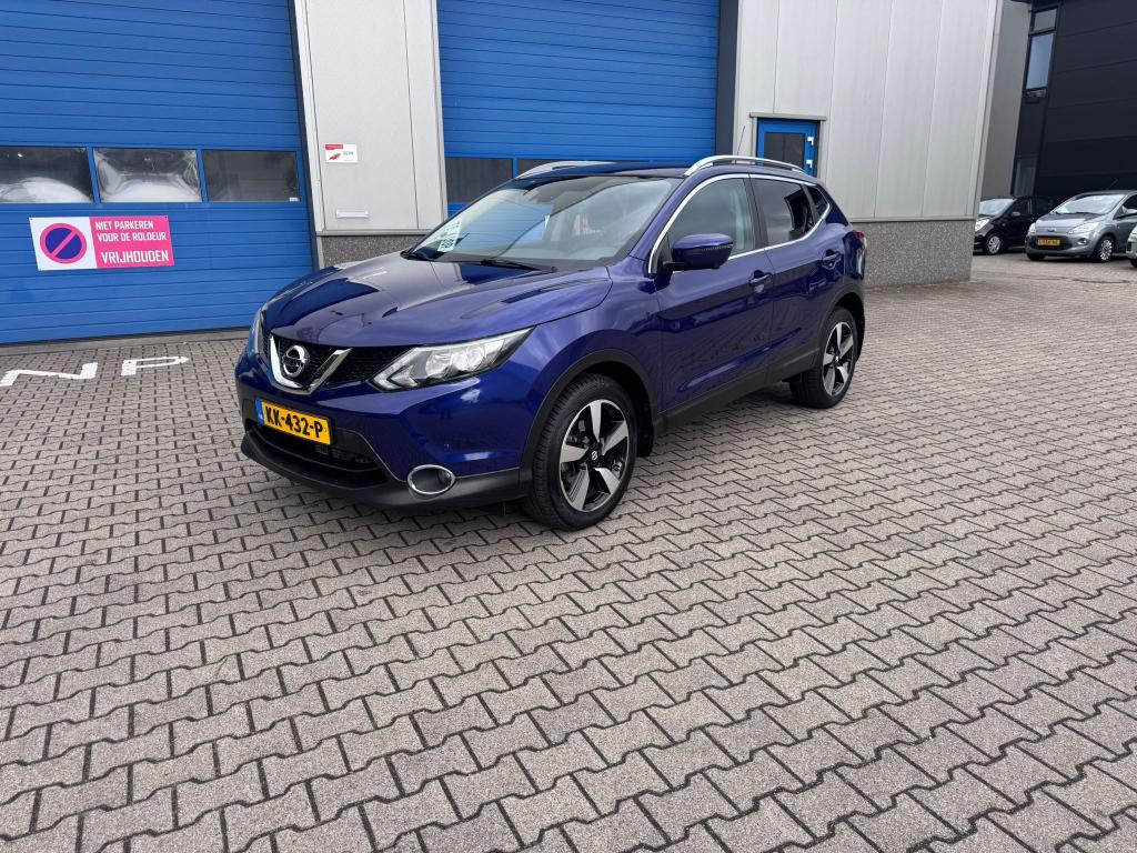 Nissan Qashqai 1.2 Dig-t automaat 85KW 2WD CVT 2016 Blauw, Stof, 4 cilinders, Blauw, Origineel Nederlands
