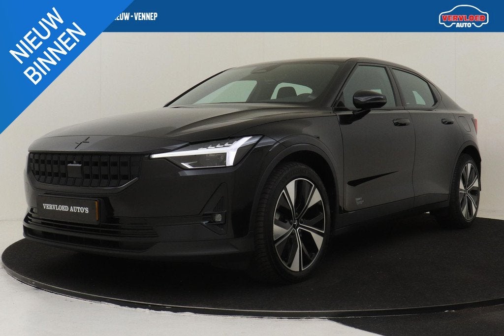 Polestar 2 LONG RANGE SINGLE MOTOR 78 kWh -360°CAM|ADAP.CRU, Polestar 2, Stof, Gebruikt, Zwart