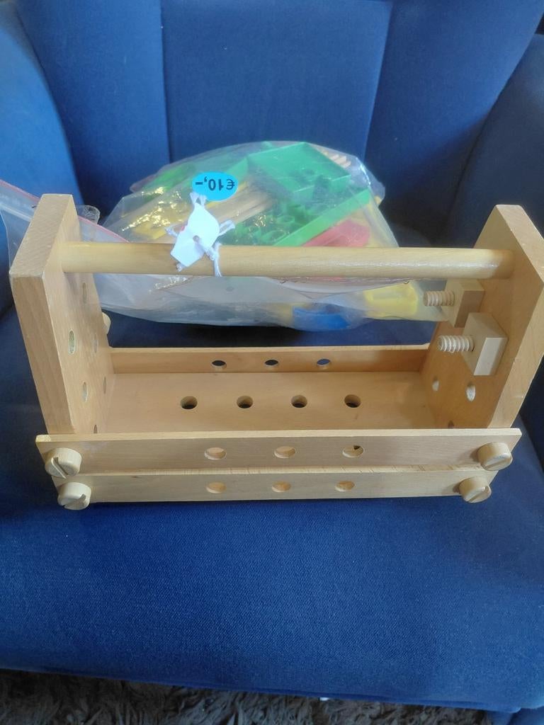 Houten Kinder Gereedschapskist met Inhoud, Kinderen en Baby's, Ophalen of Verzenden, Gebruikt, Overige typen