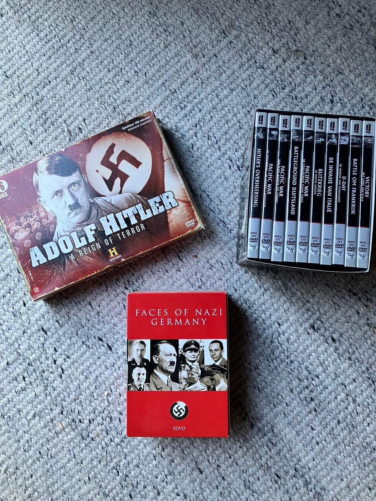 WOII DVD Boxen: Adolf Hitler, Faces of Nazi Germany & meer, Engels, Vanaf 16 jaar, Oorlog of Misdaad, Nederlands