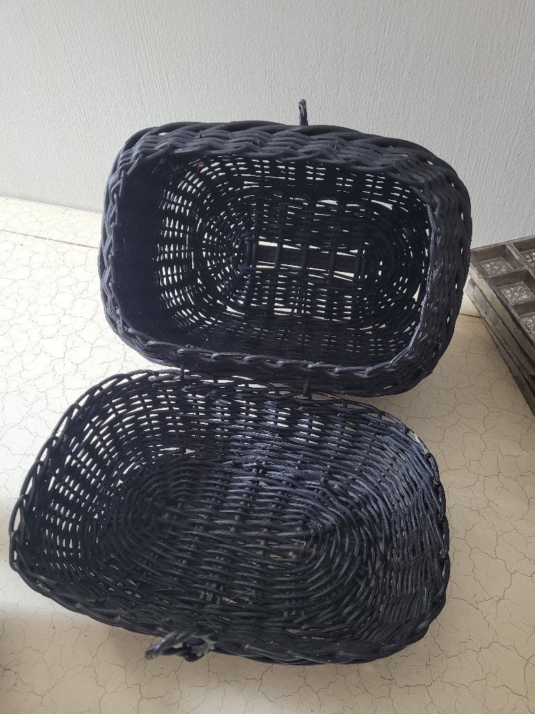 Antiek perronmandje, reismandje, Antiek en Kunst, Curiosa en Brocante, Ophalen of Verzenden