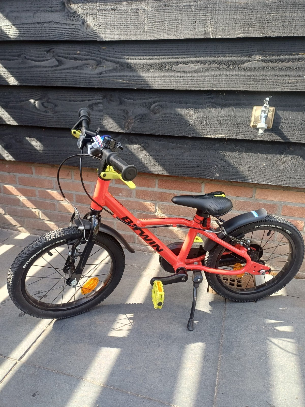 Nette Btwin kinderfiets 16inch, Ophalen, Velgrem, Btwin Decathlon, 16 tot 20 inch