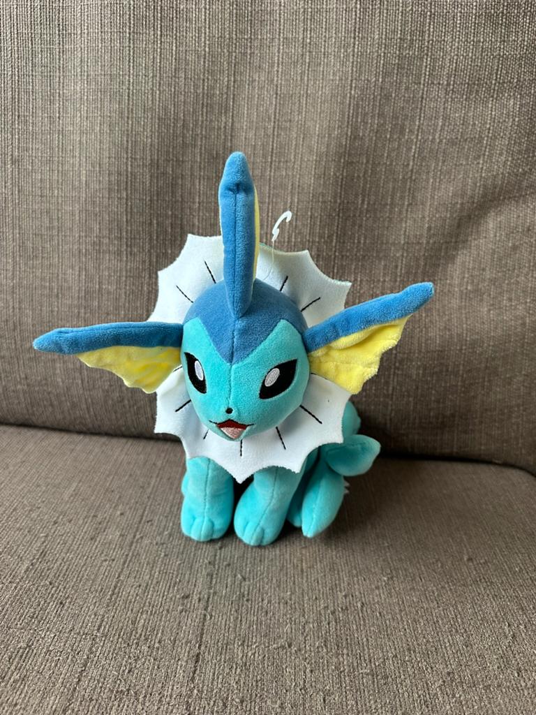 Pokémon knuffel Vaporeon, Ophalen of Verzenden, Zo goed als nieuw, Overige typen