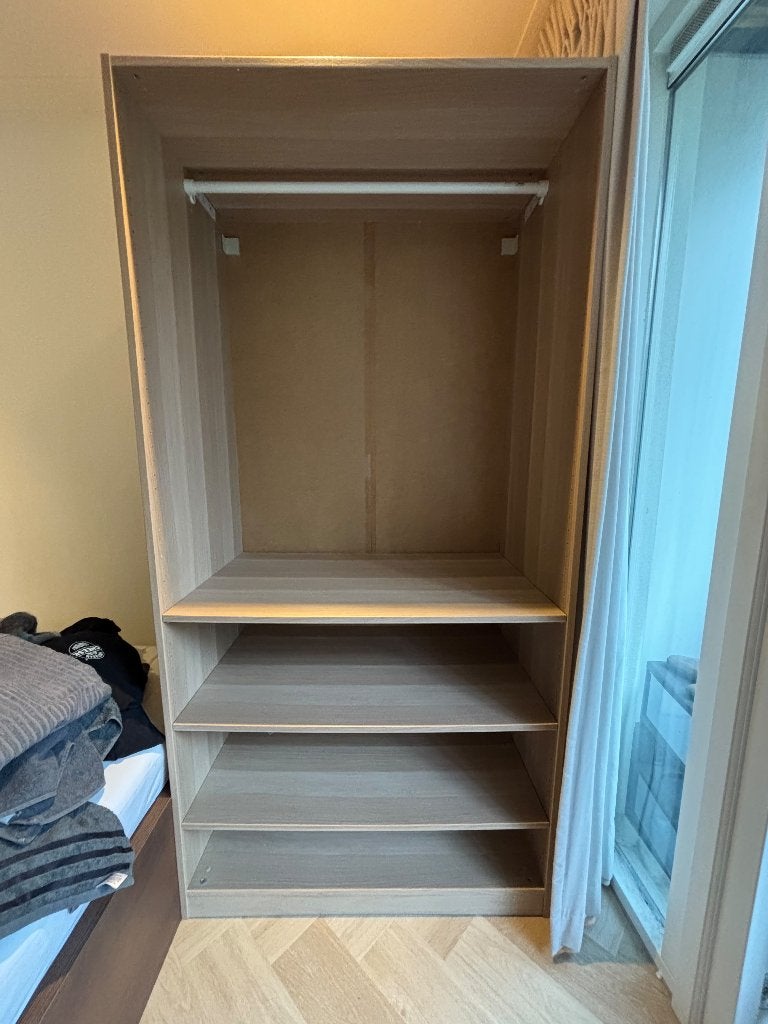 IKEA PAX Kledingkast (100x58x201 cm), Ophalen, 200 cm of meer, Met plank(en), 50 tot 100 cm