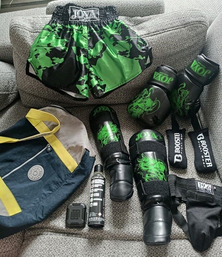 Complete Joya Kickbokset - Zwart/Groen - Zo goed als nieuw, Ophalen of Verzenden