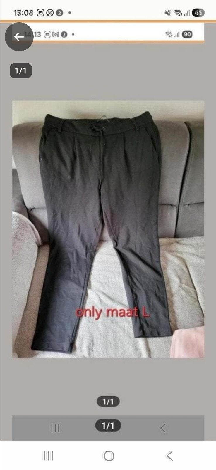 broek legging Only maat L €5, Legging, Maat 36/38 (S), Zwart, Ophalen of Verzenden