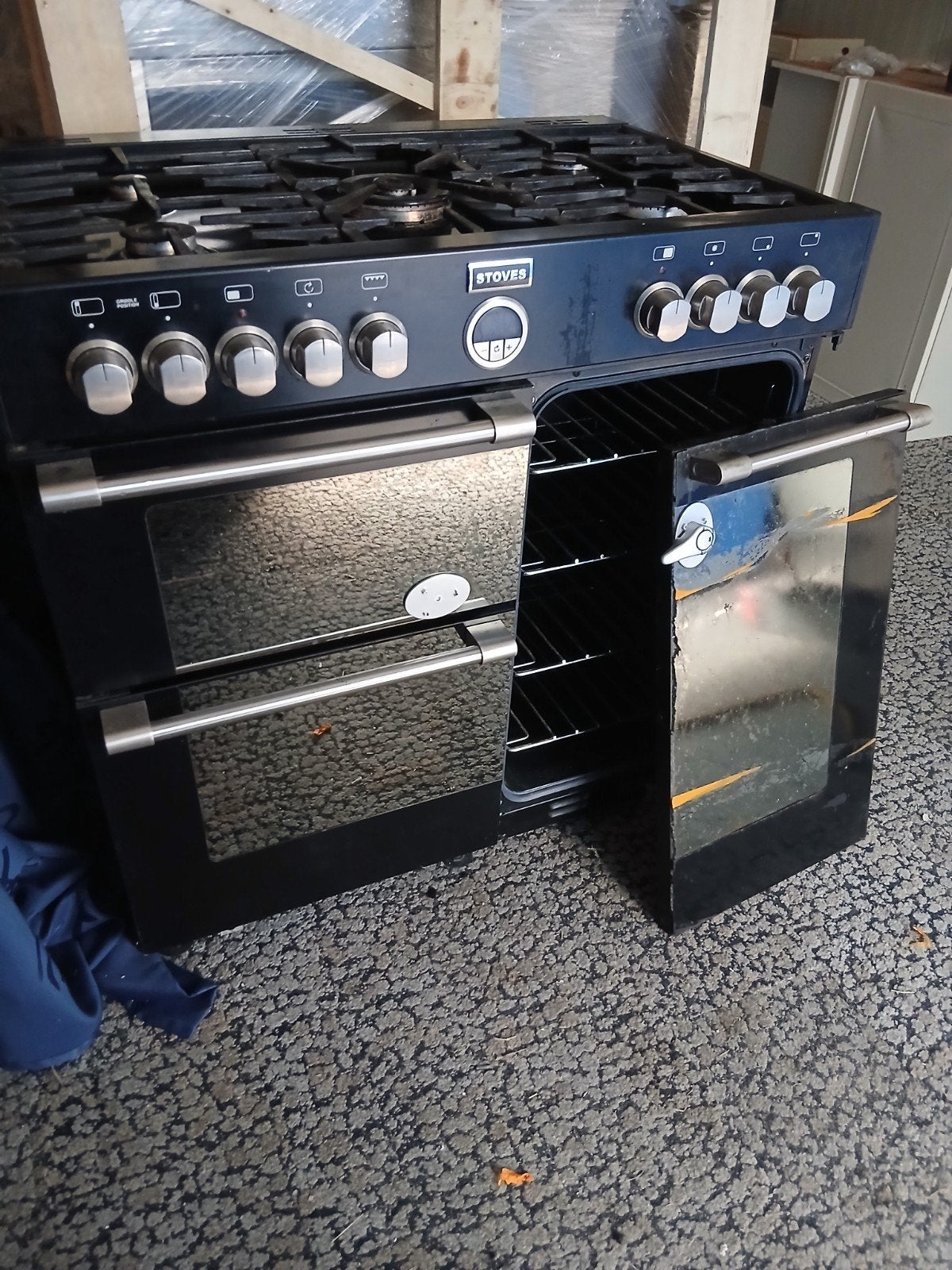 Stoves Fornuis met Gas Kookplaat en Dubbele Oven, Antiek en Kunst, Ophalen