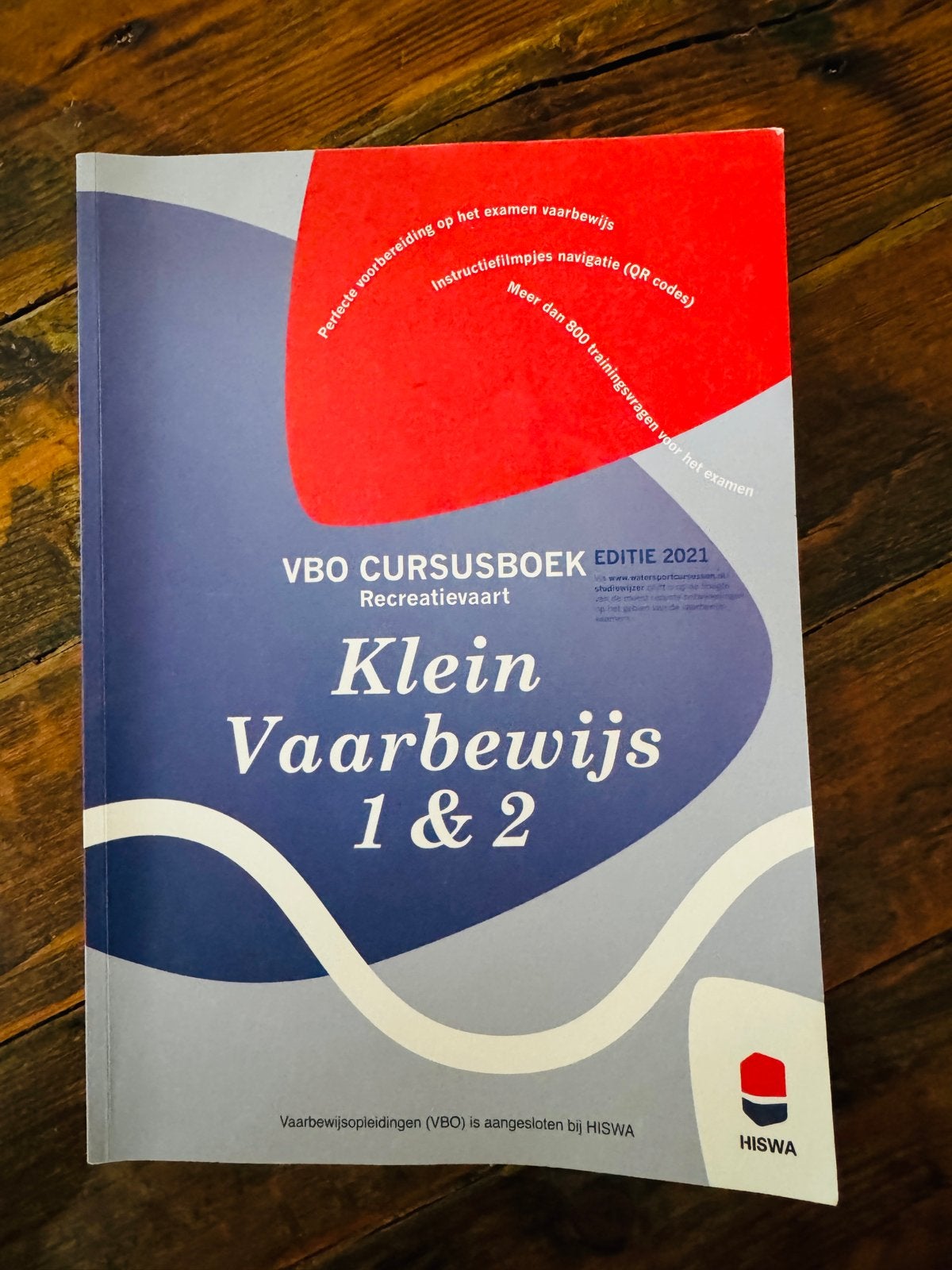 VBO Cursusboek Klein Vaarbewijs 1 & 2 Editie 2021, Ophalen of Verzenden, Alpha, Zo goed als nieuw, Overige niveaus