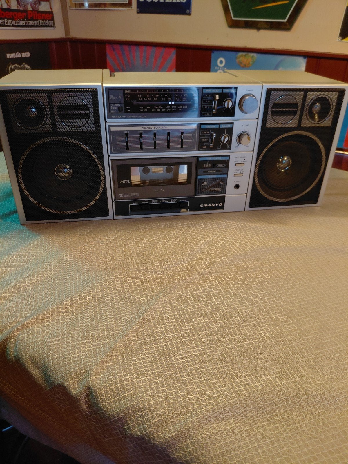 Sanyo C 30 Ghettoblaster Boombox - Afneembare Boxen, Audio, Tv en Foto, Ophalen of Verzenden