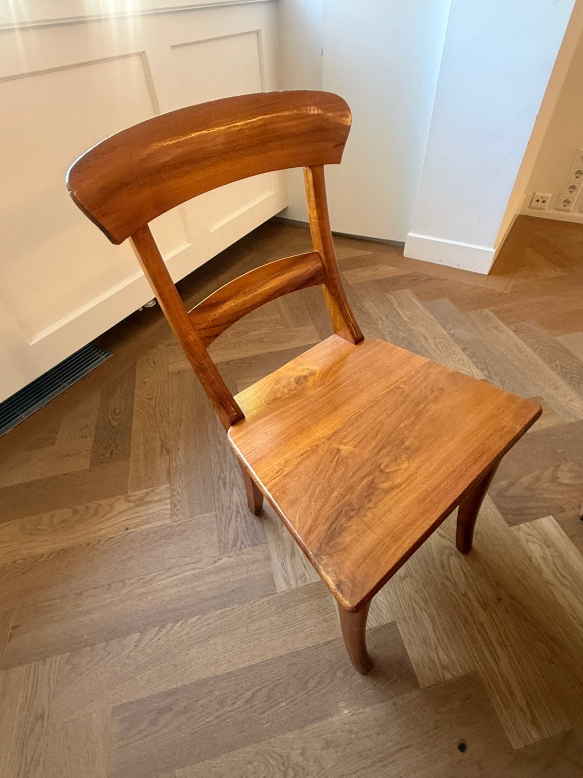3 teakhouten stoelen, Antiek en Kunst, Ophalen