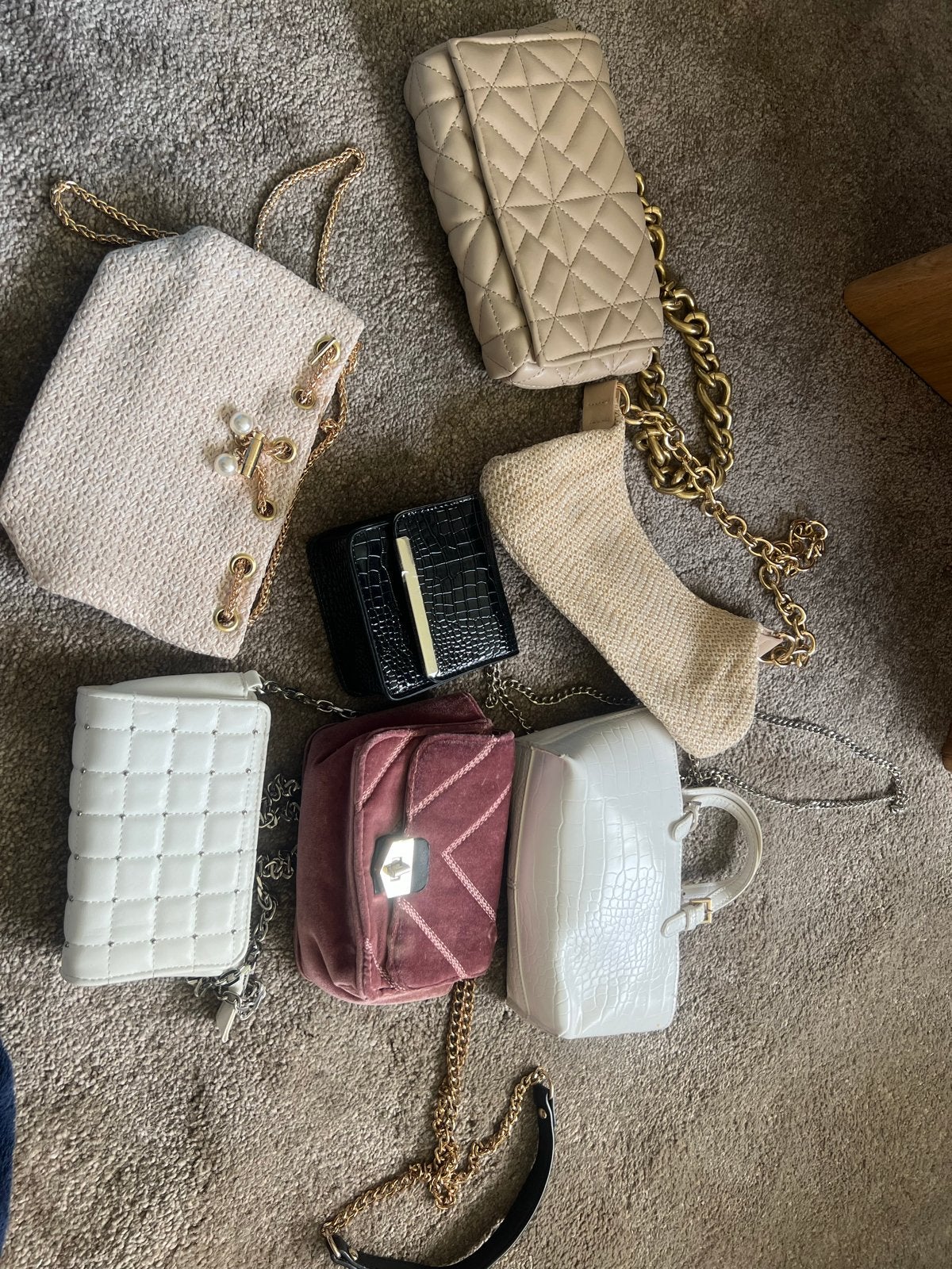 Diverse collectie dames tasjes, Ophalen of Verzenden, Gebruikt, Overige kleuren, Overige typen