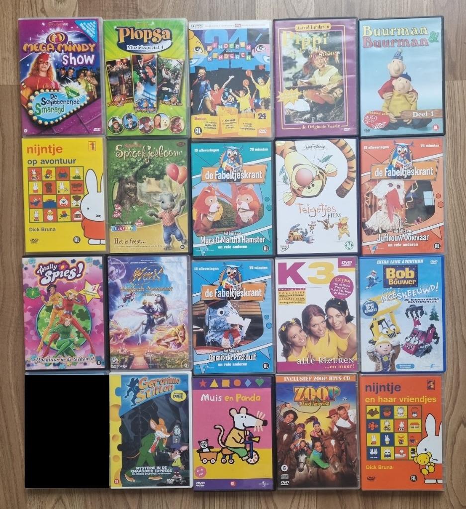 Partij van 64 DVD's voor kinderen, Cd's en Dvd's, Avontuur, Alle leeftijden, Ophalen of Verzenden, Zo goed als nieuw