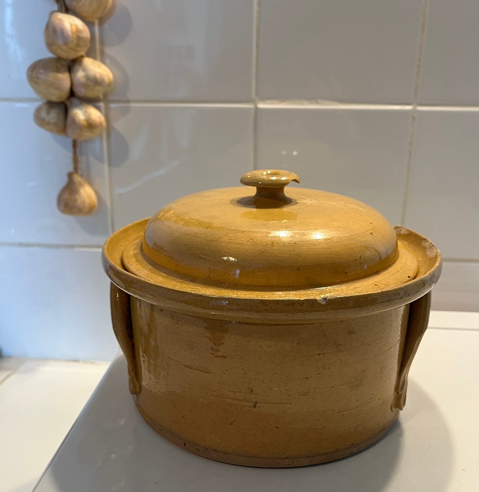 Antieke Franse terrine/paté/braadpot. VENDEUVRE V/5., Ophalen