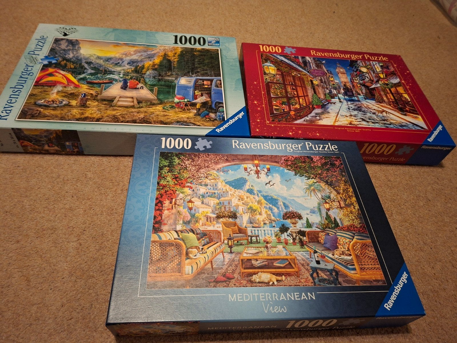 Ravensburger puzzels 1000 stukjes allen compleet, Hobby en Vrije tijd, Ophalen of Verzenden, 500 t/m 1500 stukjes, Nieuw, Legpuzzel