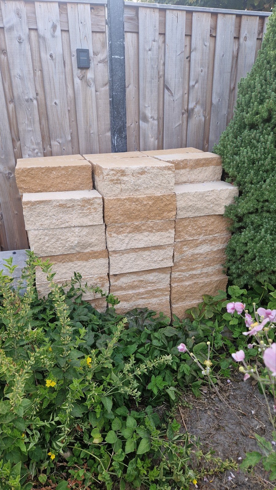 te koop stapel blokken, Tuin en Terras, Tegels en Klinkers, Ophalen, Overige typen, Nieuw, Minder dan 5 m²