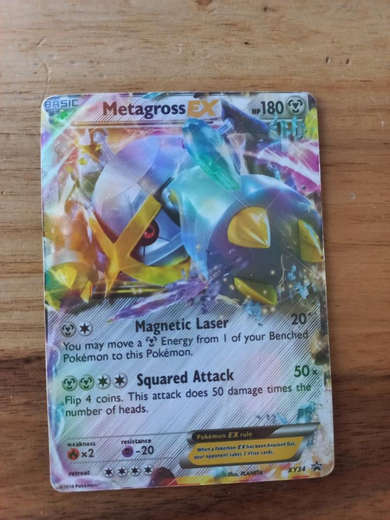 Metagross EX Pokémon Kaart XY34, Ophalen of Verzenden, Losse kaart, Foil