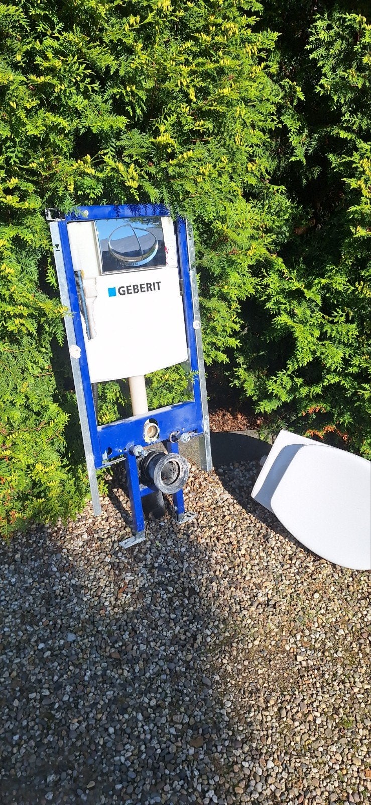 Geberit inbouw toilet voor in een hoek met pot, Doe-het-zelf en Verbouw, Sanitair, Ophalen, Toilet