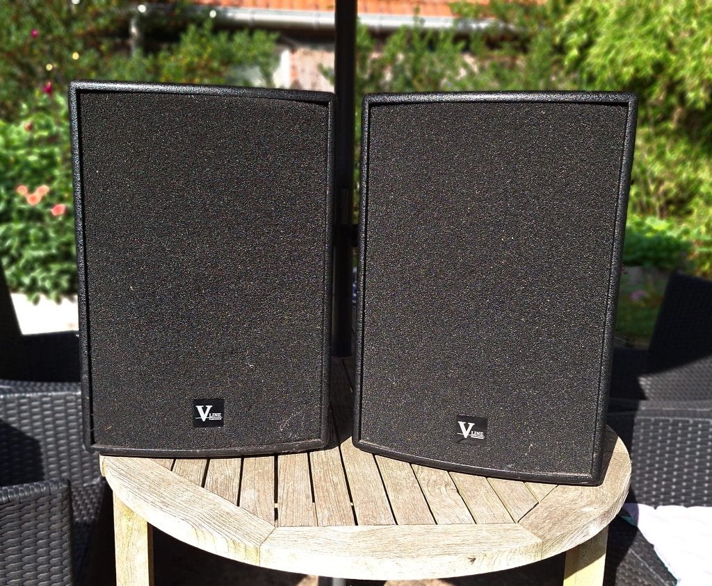 2 V line - S122  - 200 watt speakers, Gebruikt, Party speaker, Ophalen, 150 watt of meer