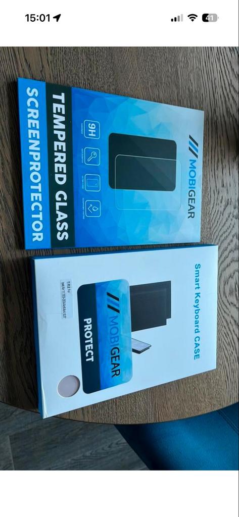 MobiGear Smart Keyboard Case + Screenprotector iPad Air 11 i, Ophalen of Verzenden, Nieuw, 11 inch, Bescherming voor- en achterkant