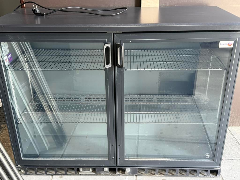 Horeca Koelkast Gamko met Dubbele Glazen Deur - Gebruikt, Witgoed en Apparatuur, Vriezers en Diepvrieskisten, Ophalen of Verzenden