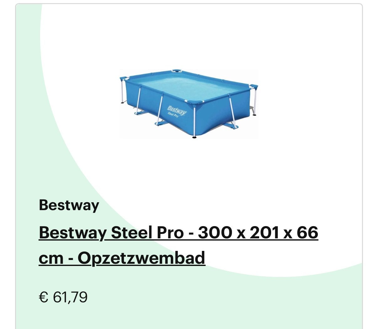 Bestway Steel Pro Opzetzwembad 300x201x66 cm met accessoires, Gebruikt, Ophalen of Verzenden, Opzetzwembad, 200 tot 400 cm