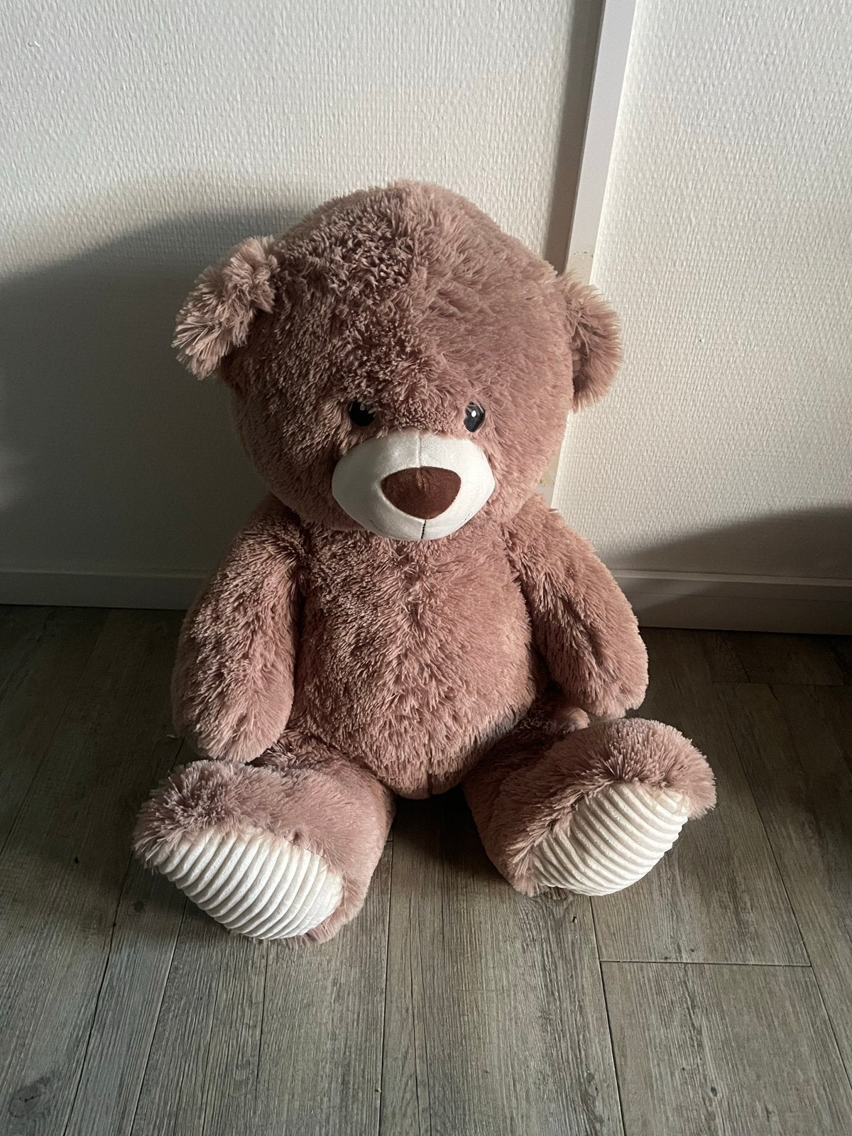 Grote zachte bruine teddybeer knuffel, Ophalen, Beer, Zo goed als nieuw, Middelgroot (20 tot 80 cm)
