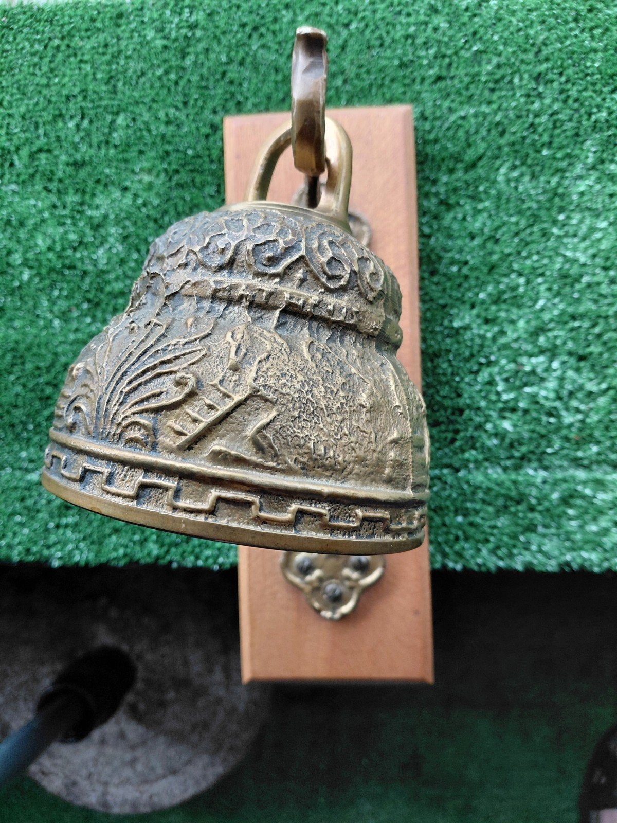 koperen bel  met houder, Antiek en Kunst, Antiek | Koper en Brons, Ophalen of Verzenden