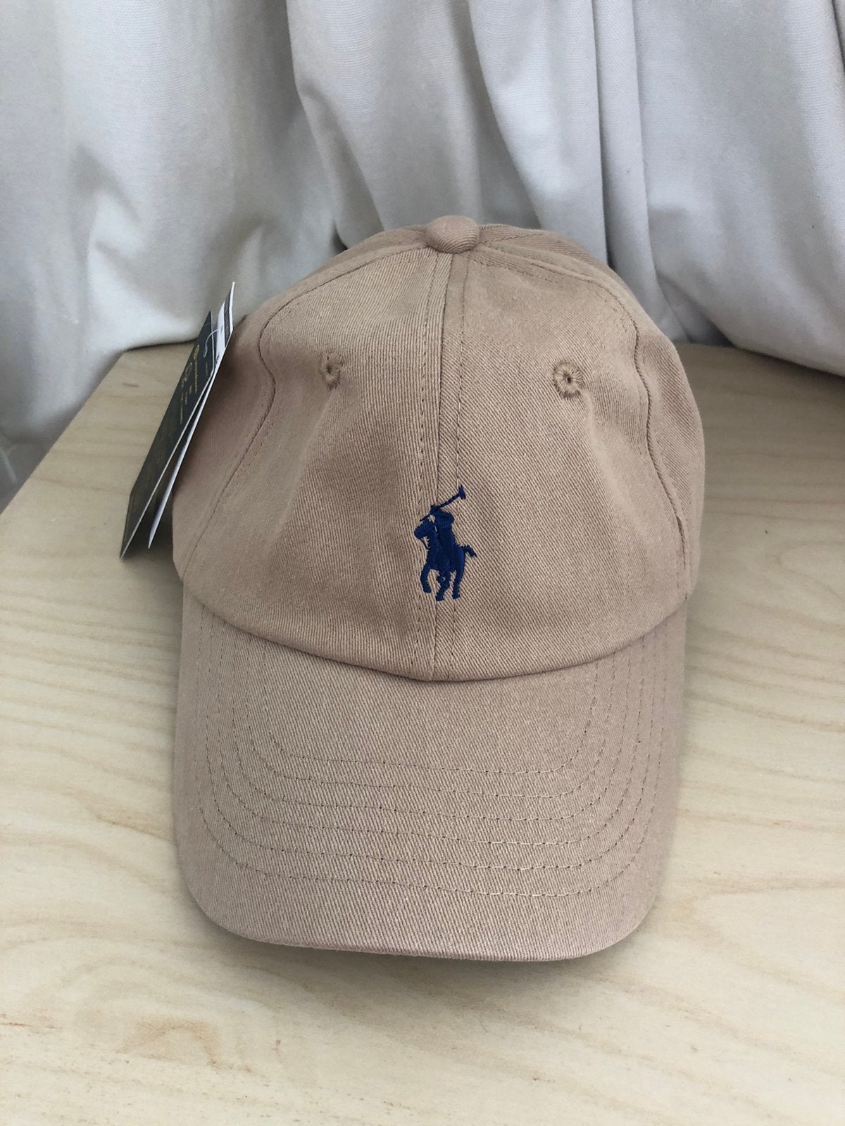 Polo ralph lauren khaki pet, Ophalen of Verzenden, Zo goed als nieuw