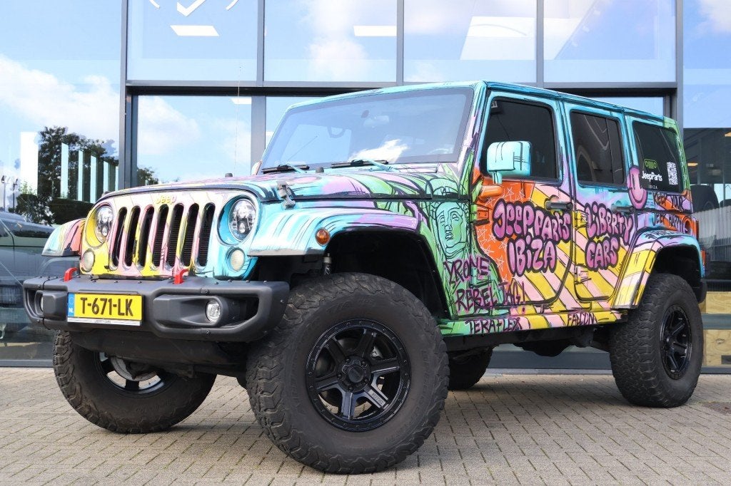 Jeep WRANGLER 3.8i V6 4x4 Aut. Graffity by Tyrone edition, Auto's, Gebruikt, Bedrijf, Wrangler, Euro 4