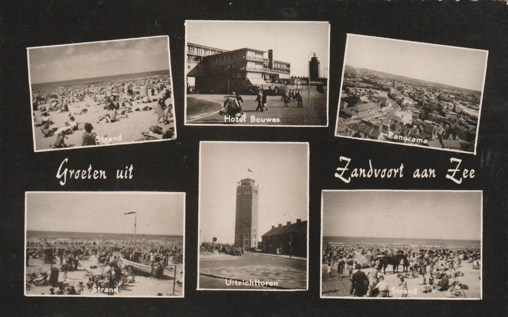 ZANDVOORT AAN ZEE Strand Hotel Toren Groeten 1958, Verzenden, 1940 tot 1960, Gelopen, Noord-Holland
