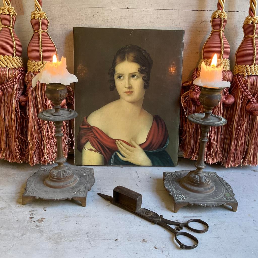 Embrasses, kandelaars *tres jolie duiven*, Antiek en Kunst, Verzenden