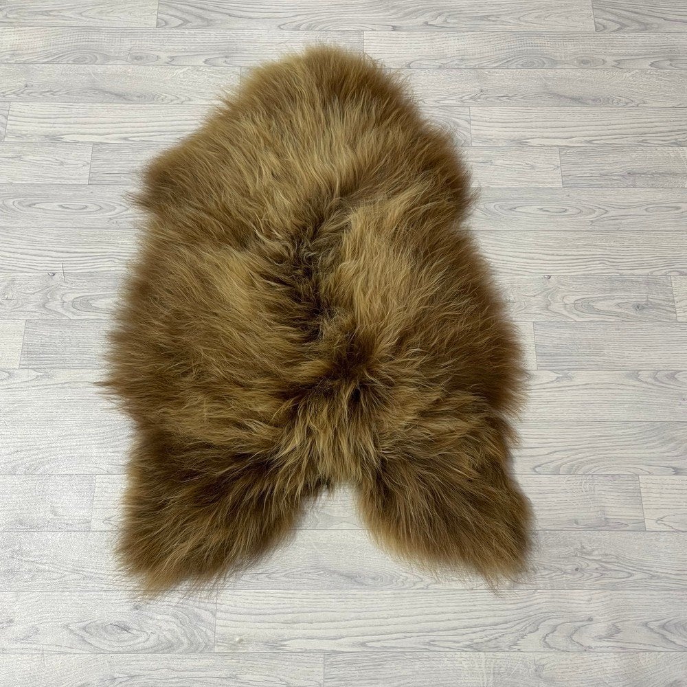 Schapenvacht IJslands bruin 105x70cm #1860 | Lederstore, Landelijk, modern, Scandinavisch, industrieel, 100 tot 150 cm, Bruin