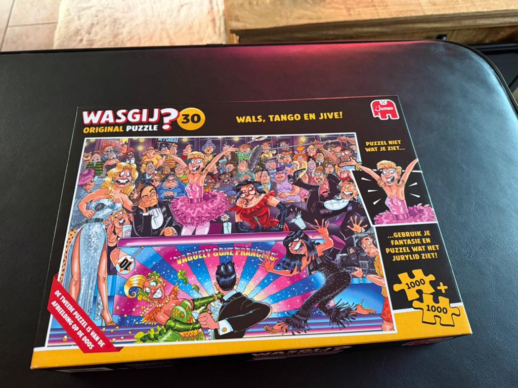 Wasgij? Puzzel 30 Wals, tango & jive 2x1000, Hobby en Vrije tijd, Denksport en Puzzels, Ophalen, Meer dan 1500 stukjes, Gebruikt