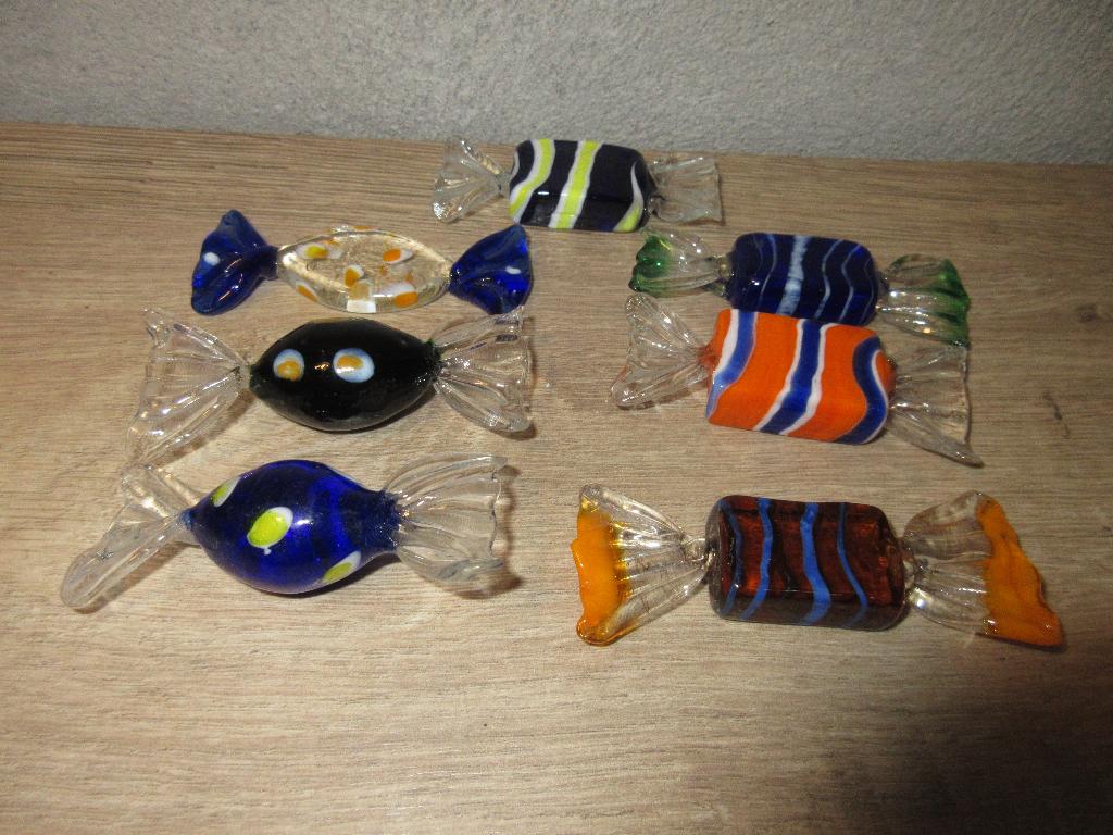 Gekleurde glazen snoepjes Murano, Antiek en Kunst, Ophalen of Verzenden