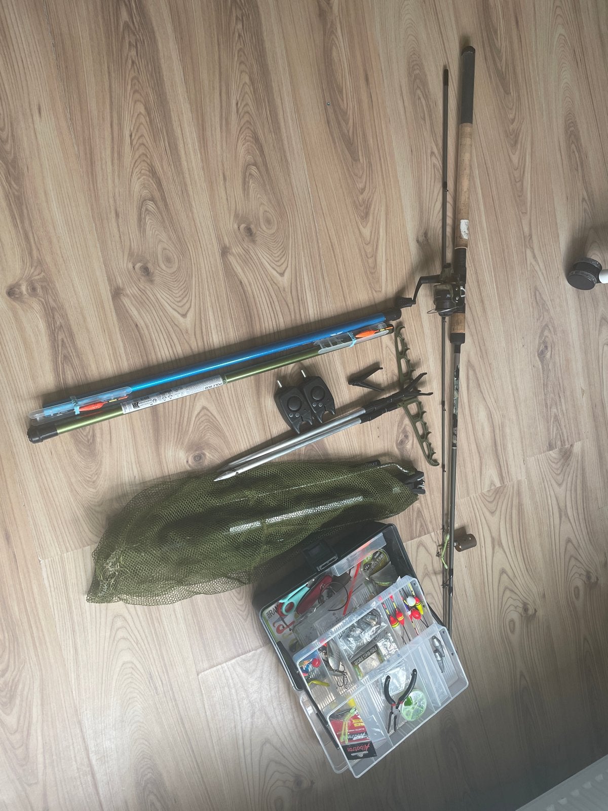 Complete visuitrusting: Mitchell Tanager Camo hengel & meer, Ophalen of Verzenden, Gebruikt, Overige typen