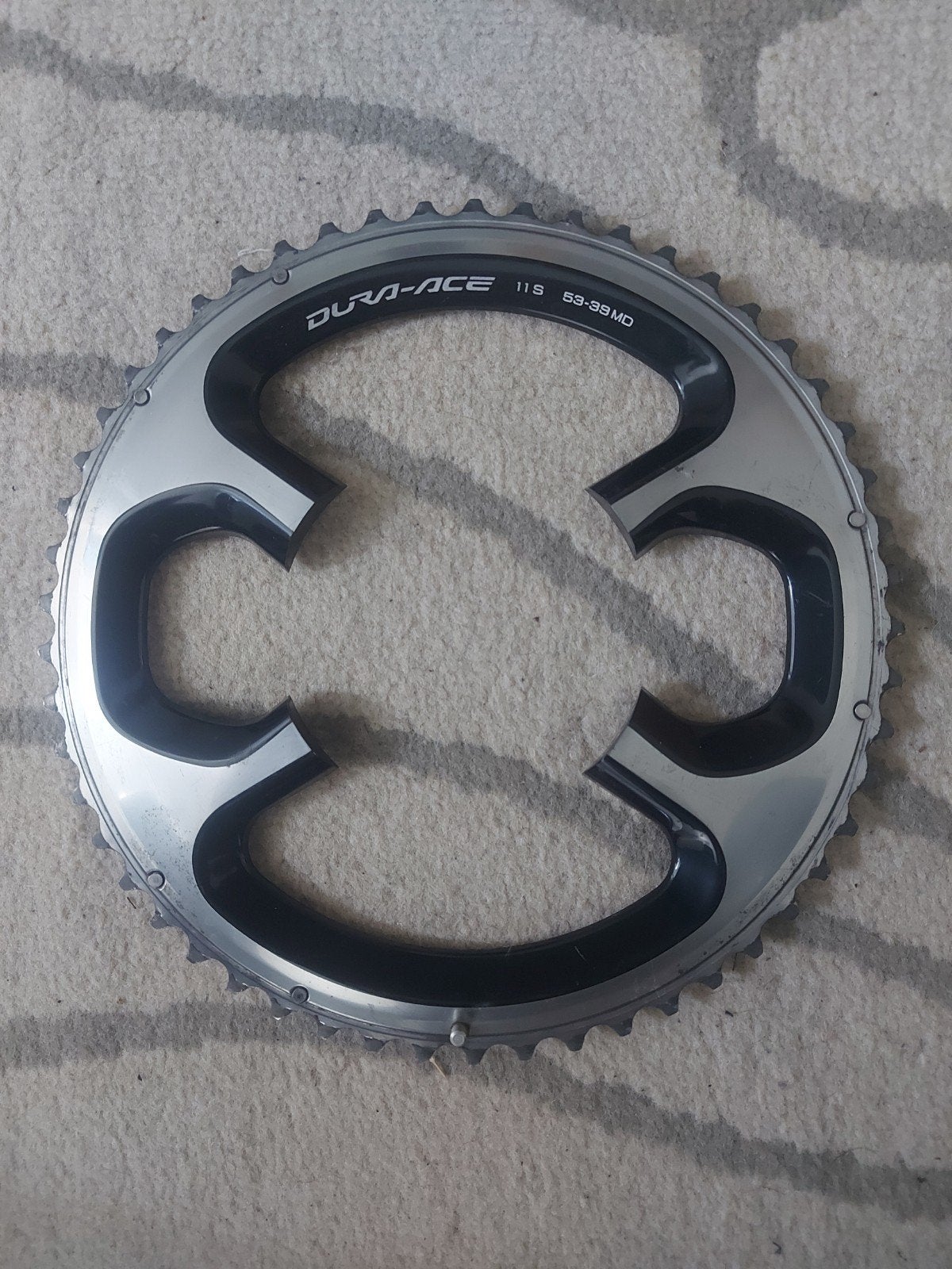Shimano Dura-Ace 11S 53-39 blad, Crankstel of Pedalen, Gebruikt, Ophalen of Verzenden, Aluminium