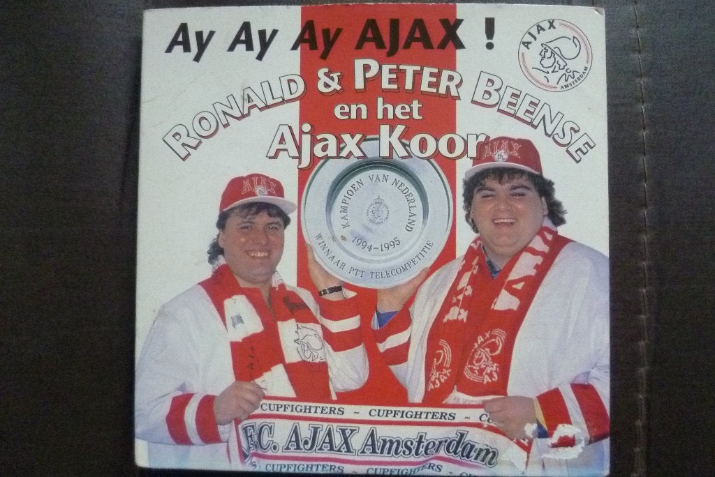 cd single ronald & peter beense - ay ay ay ajax !, Ophalen of Verzenden, Zo goed als nieuw, Single