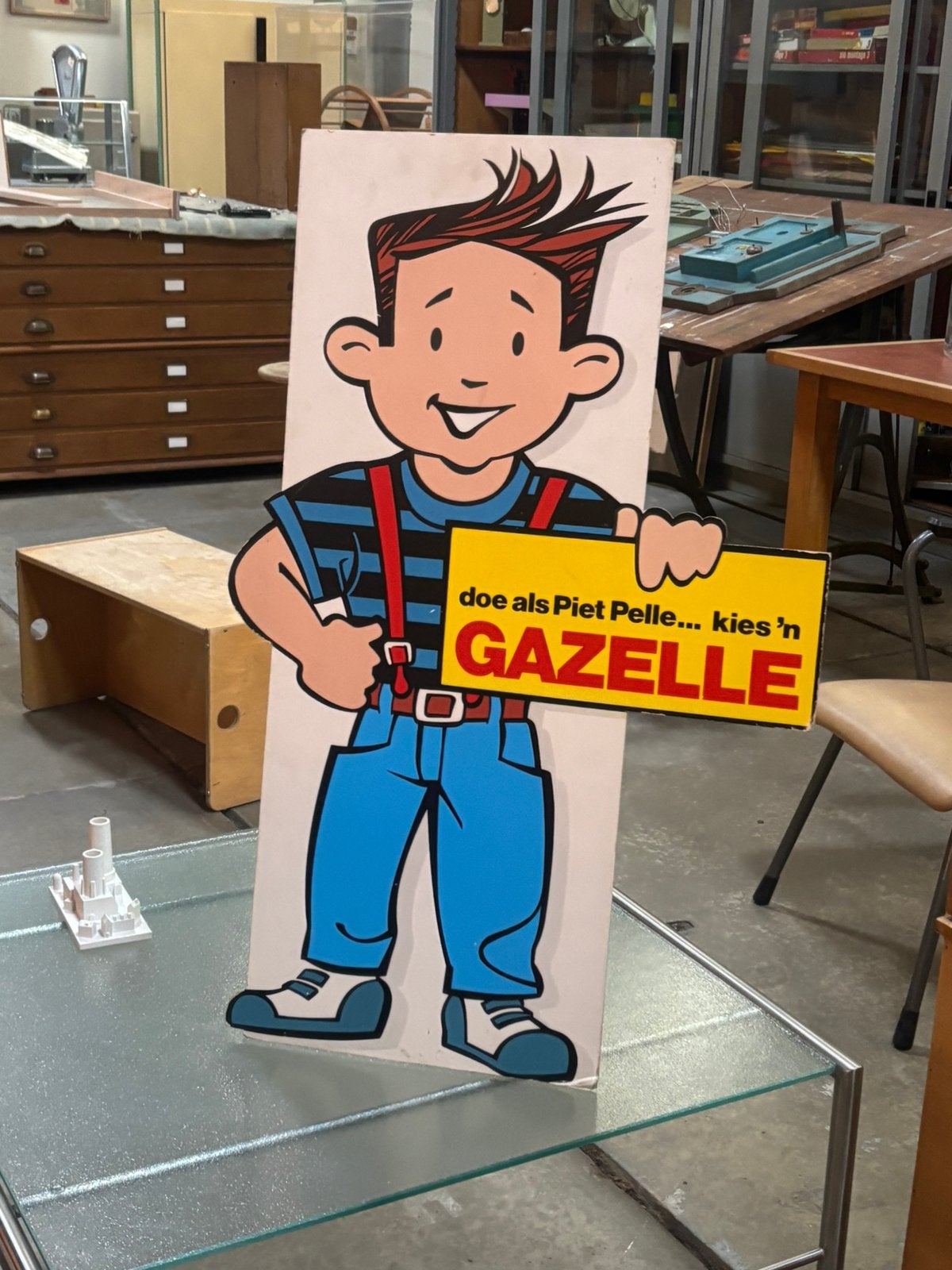 Reclamebord Gazelle, Verzamelen, Ophalen, Reclamebord