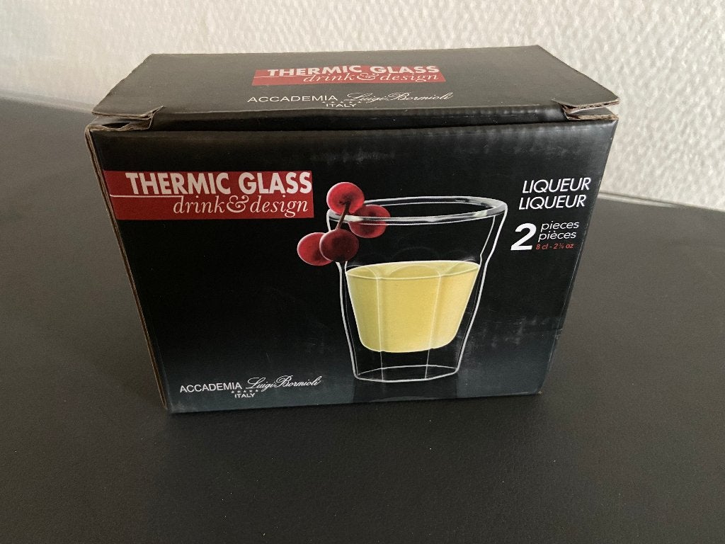 luigi bormioli thermic glass liqueur 3 doosjes samen, Ophalen of Verzenden, Nieuw, Borrel- of Shotglas