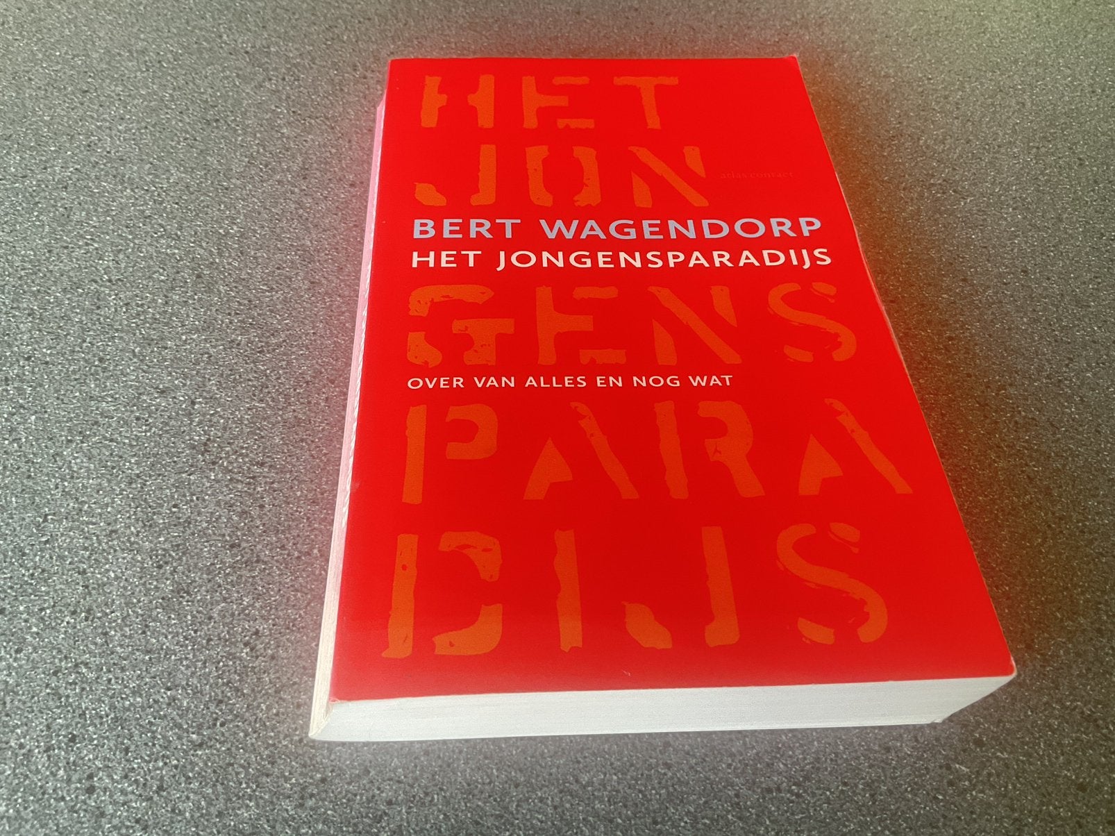 Bert Wagendorp - Het Jongensparadijs, Ophalen of Verzenden, Gelezen