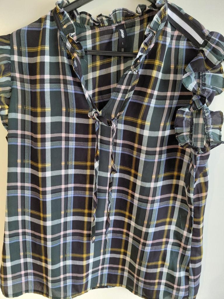 Top mouwloos mtL geblokt, Kleding | Dames, Tops, Ophalen of Verzenden, Zo goed als nieuw, Maat 42/44 (L), Zonder mouw