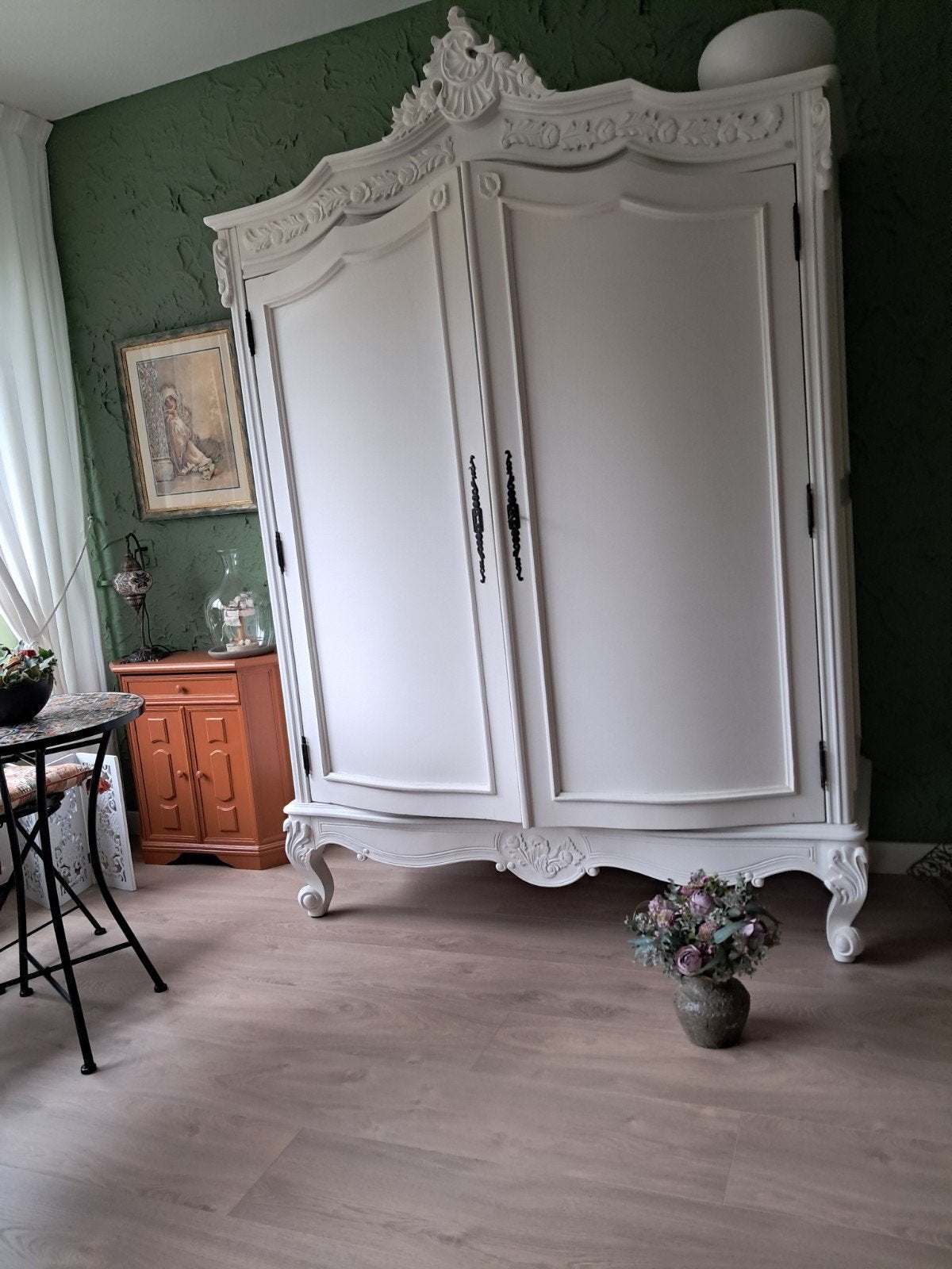 Kast, Ophalen, 200 cm of meer, BAROK  LANDELIJK, Met lade(s)