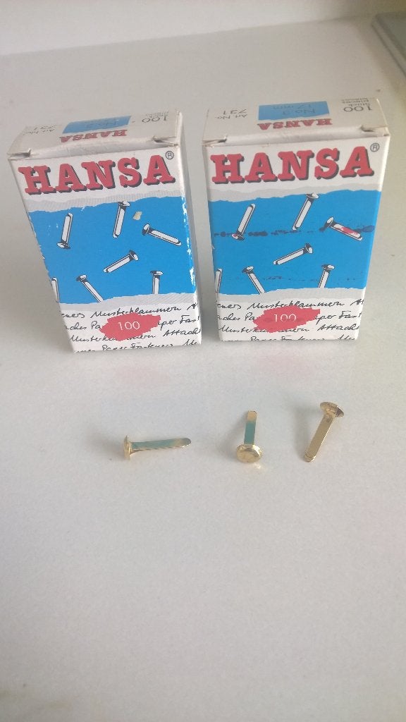 2 doosjes splitpennen Hansa, Ophalen of Verzenden, Nieuw