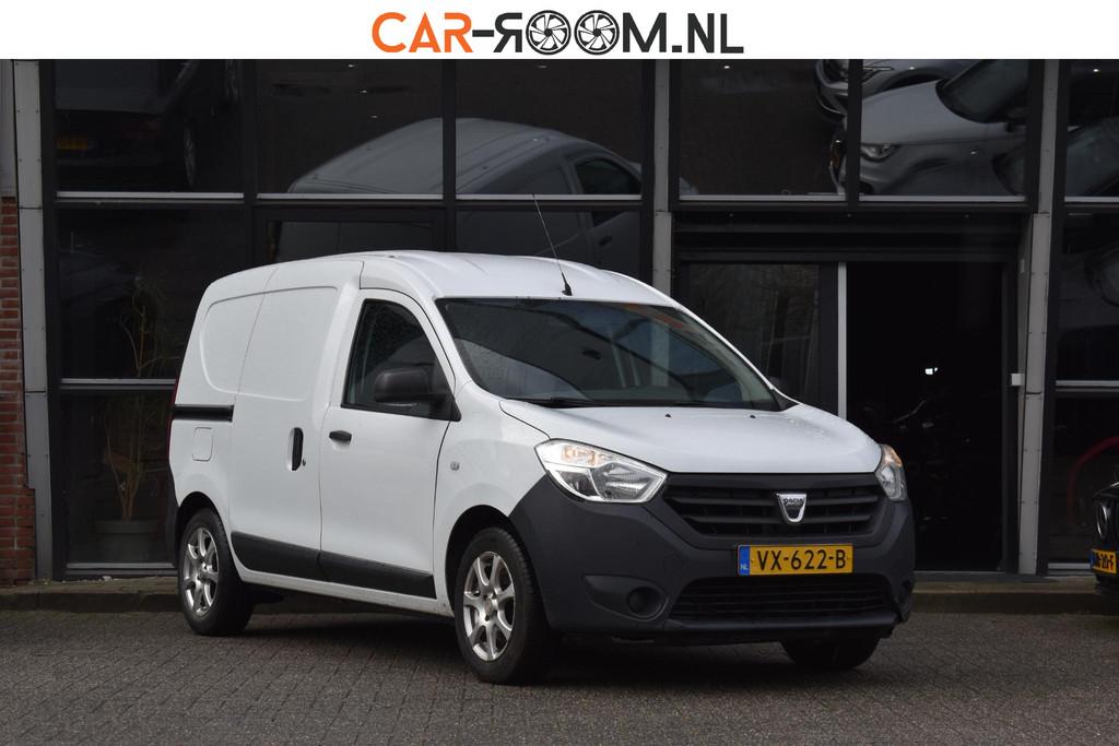 Dacia Dokker 1.5 dCi 75 Ambiance Airco, Auto's, Euro 5, Stof, 4 cilinders, Wit