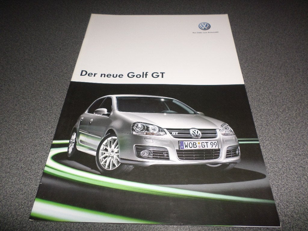 Volkswagen VW Golf GT Brochure, Ophalen of Verzenden, Zo goed als nieuw, Volkswagen