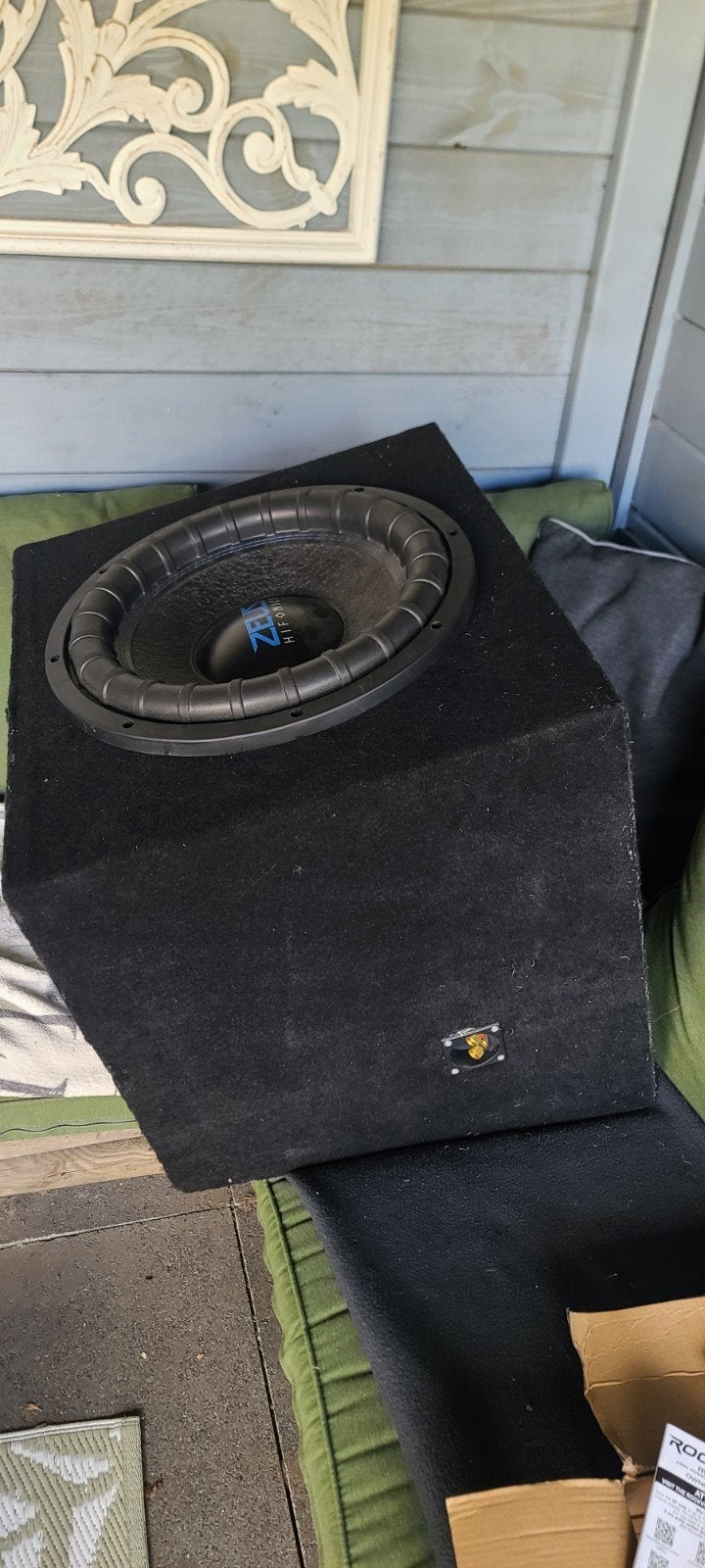 Hifonics 15” 1500W RMS / 3000W MAX + versterker + 0 AWG set, Auto diversen, Ophalen, Zo goed als nieuw