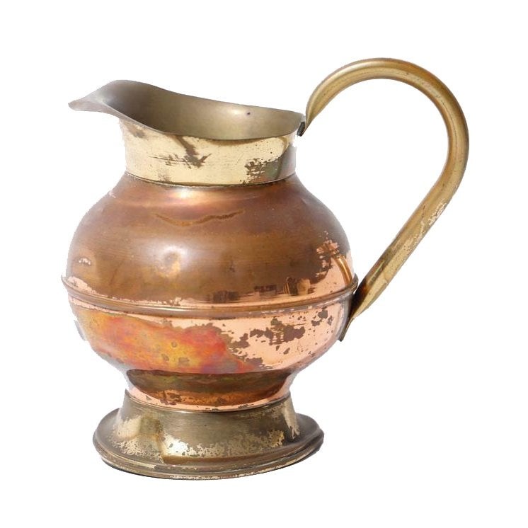 Antiek koperen kannetje plm. 15 cm., Antiek en Kunst, Ophalen of Verzenden