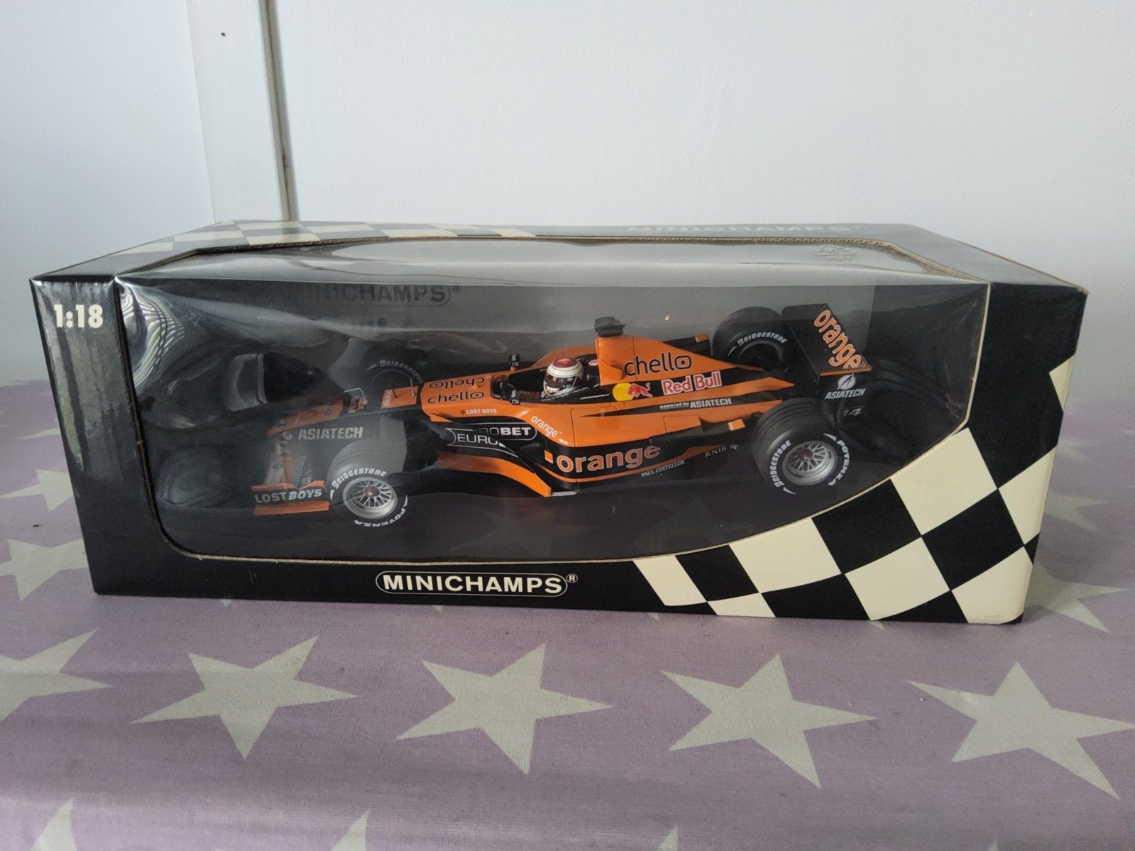 Minichamps Orange Arrows F1 modelauto 1:18 Jos verstappen, Hobby en Vrije tijd, Ophalen of Verzenden, Zo goed als nieuw, Auto