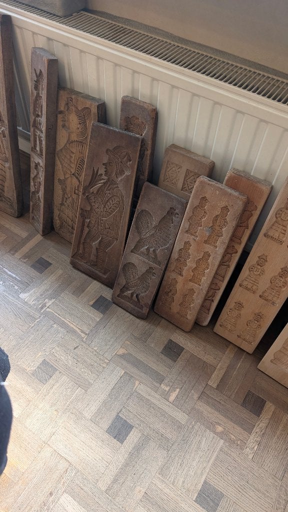 18 Antieke Speculaasplanken / Koekplanken - Diverse Figuren, Ophalen