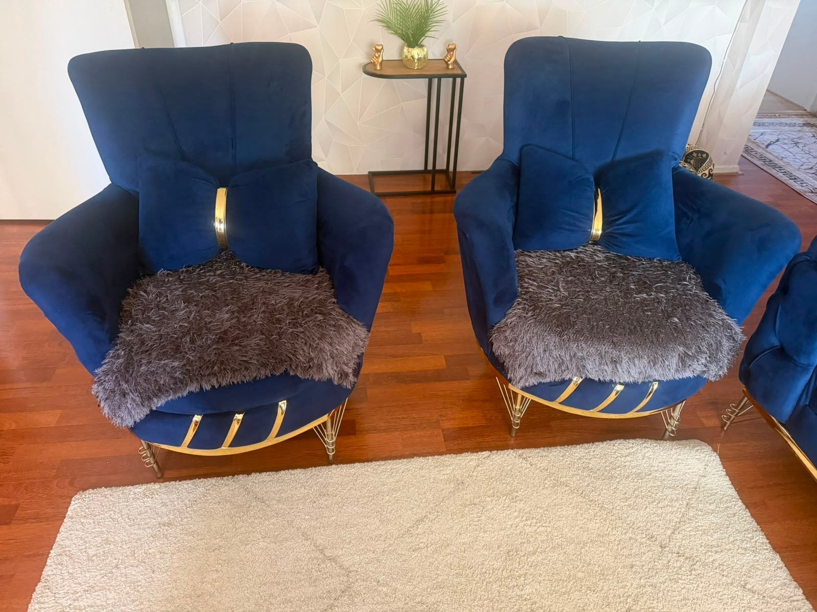 bank met 2 stoelen, Ophalen, Zo goed als nieuw, 75 tot 100 cm